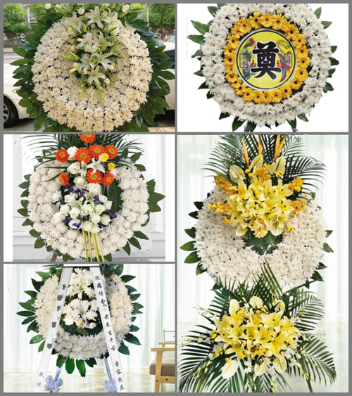 湖北恩施州建始县花坪镇田家坪村花圈速递